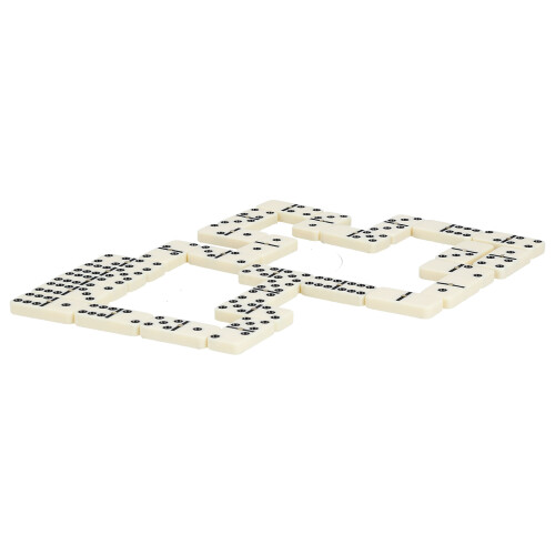 Set domino da 28 pezzi, legno di tiglio e plastiche amminoplastiche