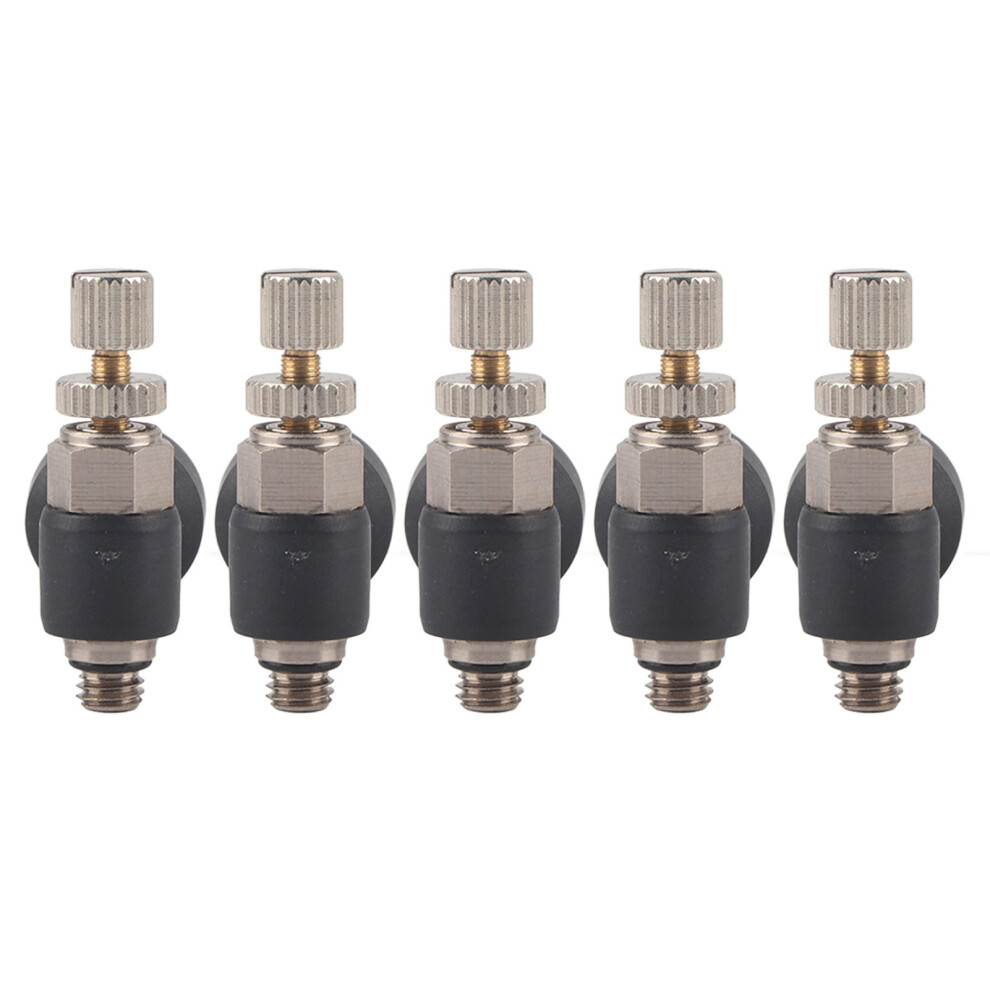 L Type Right Angle Throttle Valve Quick Fitting Convenient Elbow Air Flow Control Valve6-M5 9311322145746