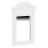1:12 Miroir de coiffeuse pour maison de poupée blanc 10 x 6 cm 10