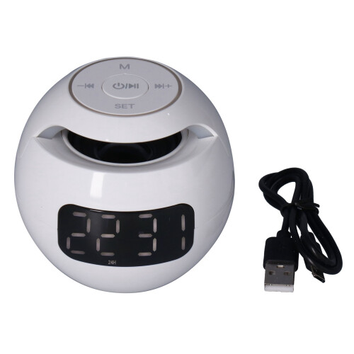 G90S Ball Bluetooth 5.0 Sveglia 1200mAh Bianco 1