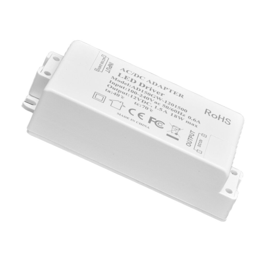 Led Driver 18W Power Supply Transformer Ac100â240V To Dc12v 1.5A Output For Led Desk Lamp Outdoor Light 9331322151004