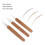 0,5 mm ensemble de crochets pour dreadlocks L bambou+alliage 7