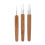 0,5 mm ensemble de crochets pour dreadlocks L bambou+alliage 13