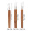 0,5 mm ensemble de crochets pour dreadlocks L bambou+alliage 5