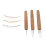 0,5 mm ensemble de crochets pour dreadlocks L bambou+alliage 15