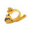 VIARON 34.9mm Collier de tige de selle à serrage rapide doré 15