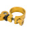 VIARON 34.9mm Collier de tige de selle à serrage rapide doré 5