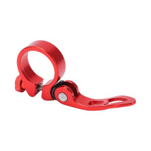 Morsetto per reggisella a sgancio rapido da 34,9 mm in alluminio rosso