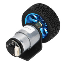 Moteurs DC à engrenages haute précision pour voiture d'équilibre, sens horaire et sens antihoraire, 12 V, 20 tr/min, arbre métallique