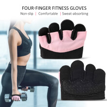 Rutschfeste Trainingshandschuhe für Männer & Frauen, Größen M–XL, Schwarz/Pink