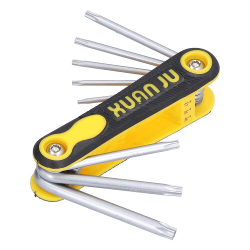 Ensemble de clés Torx pliables 8-en-1 T9-T40 SK-289 1
