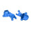 2 pezzi blocco sterzo 1/10 in alluminio blu per Senton 15