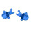 2 pezzi blocco sterzo 1/10 in alluminio blu per Senton 13