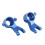 2 pezzi blocco sterzo 1/10 in alluminio blu per Senton 2