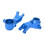 2 pezzi blocco sterzo 1/10 in alluminio blu per Senton 8