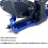 2 pezzi blocco sterzo 1/10 in alluminio blu per Senton 7