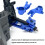 2 pezzi blocco sterzo 1/10 in alluminio blu per Senton 5