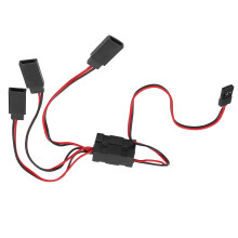 Cavo a Y da JR a JST 1 per 3 canali con interruttore per auto RC