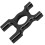 Bracci anteriori in alluminio per KRATON 1/8 6S Nero 5