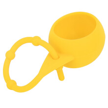 Porta palline da golf in silicone 7,5 in 1,8 in giallo