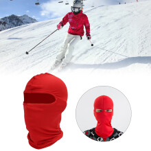 Copri casco integrale rosso invernale per moto scaldacollo antipolvere
