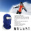 Copri-viso completo blu con pannello in silicone a maglia, 61 g 4