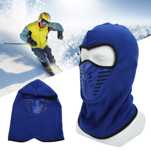 Copri-viso completo blu con pannello in silicone a maglia, 61 g