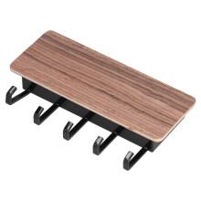 Porte-clés mural en bambou 18,2 x 9,5 x 3 cm 117-147 g marron