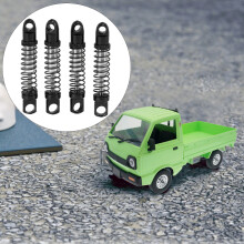 4 pièces d'amortisseurs métalliques pour WPL D12 1/10 voiture RC améliorations de la suspension avant et arrière