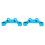 2 pezzi 9g blu TT02 1/10 44x13mm supporto braccio 2