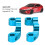 2 pezzi 9g blu TT02 1/10 44x13mm supporto braccio 11