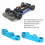 2 pezzi 9g blu TT02 1/10 44x13mm supporto braccio 13