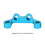 2 pezzi 9g blu TT02 1/10 44x13mm supporto braccio 3