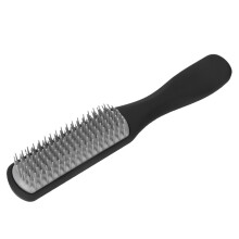 Spazzola per capelli classica a 9 file 20x3x3 cm nera 1 pezzo