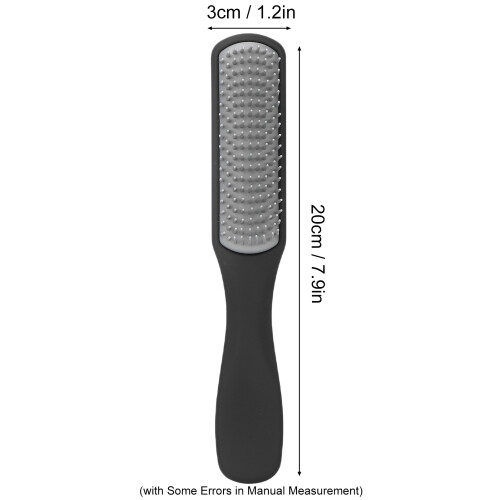 Spazzola per capelli classica a 9 file 20x3x3 cm nera 1 pezzo 2