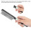 Spazzola per capelli classica a 9 file 20x3x3 cm nera 1 pezzo 10