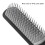 Spazzola per capelli classica a 9 file 20x3x3 cm nera 1 pezzo 9