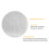 Cherche-centre rond en acrylique de 30 cm avec échelles transparentes 9