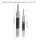 2 pezzi punzone di centraggio automatico 128/152mm 4/6mm Nero-Argento 4