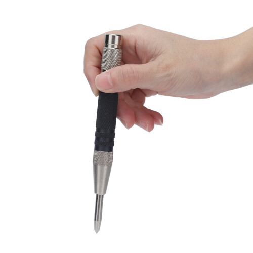 2 pezzi punzone di centraggio automatico 128/152mm 4/6mm Nero-Argento 2