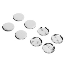 Coperture posteriori per badge, 50 mm, in lamiera stagnata e plastica, 100 set