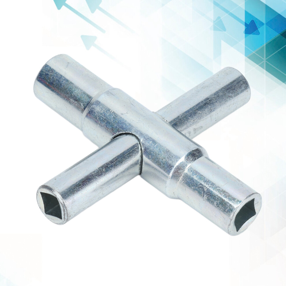4 Way Sillcock Key 4In 1 Water Faucet Tap Cross Key Tool Manual Bathroom Wrench Tool 4961322161342