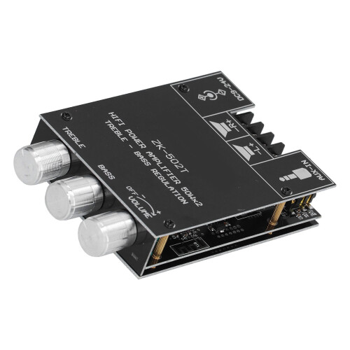 ZK-502T 2x30W+30W 4Ω Bluetooth 5.0 Carte d'amplification