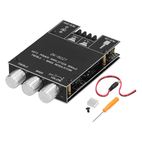ZK-502T 2x30W+30W 4Ω Bluetooth 5.0 Carte d'amplification 1