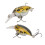 Mini leurre de pêche 2# ABS leurre micro réaliste 6,2 cm 8