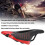 Sella da mountain bike impermeabile Nero/Rosso 9
