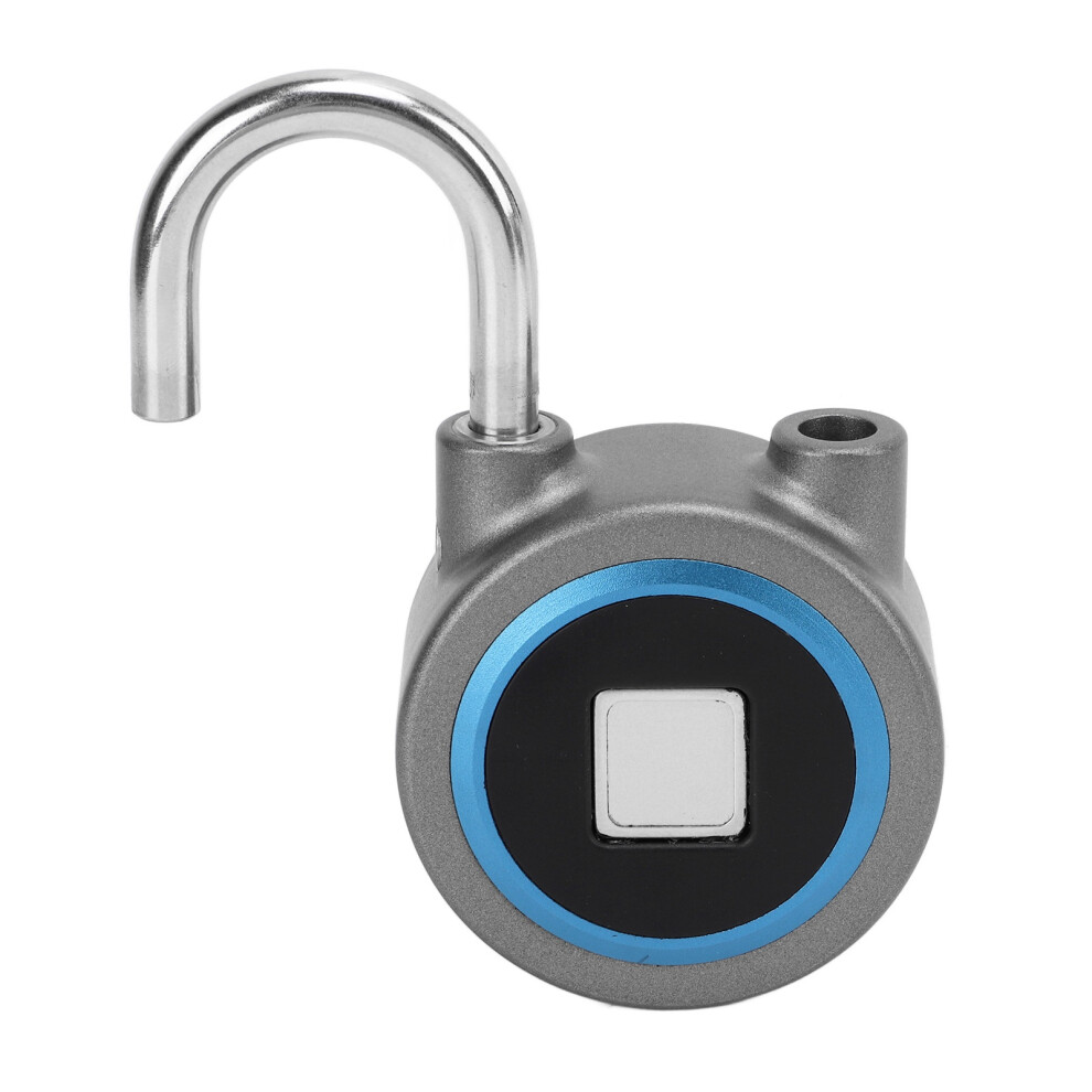 Fingerprint Padlock Usb Charging Remote Authorization Unlocking Lock For Gym Cabinets Safesblue 8731322162689
