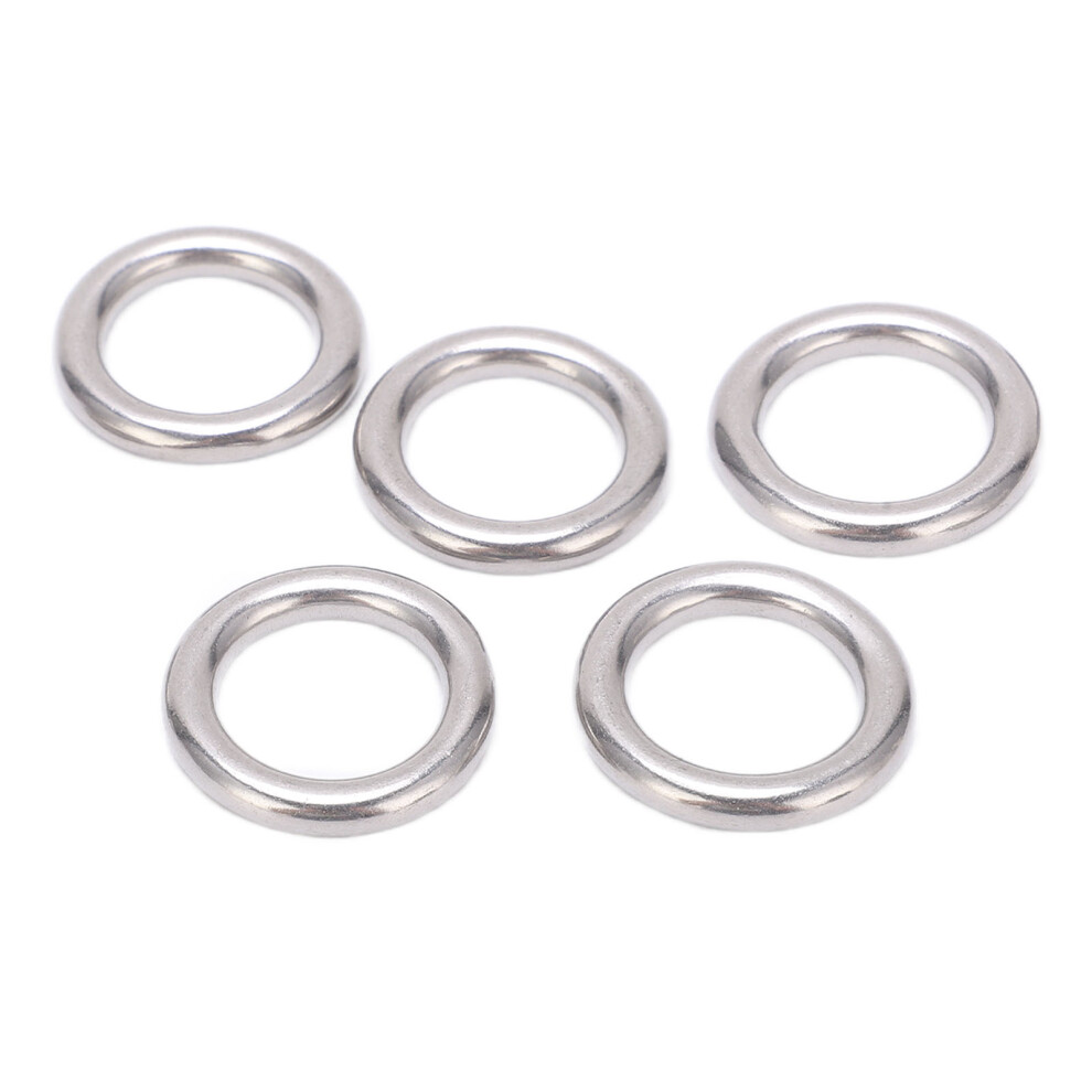 5Pcs 304 Stainless Steel Round O Rings Multi Purpose Seamless Welded Metal O Ring For Sailing Diving5x20mm 7901322161802