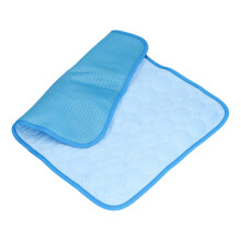 Tapis rafraîchissant pour animaux bleu L 70x55cm - pliable
