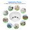 Smoke Alarm High Sensitivity Security Detector Sound Light Warning Device with Red LED Indicator 8